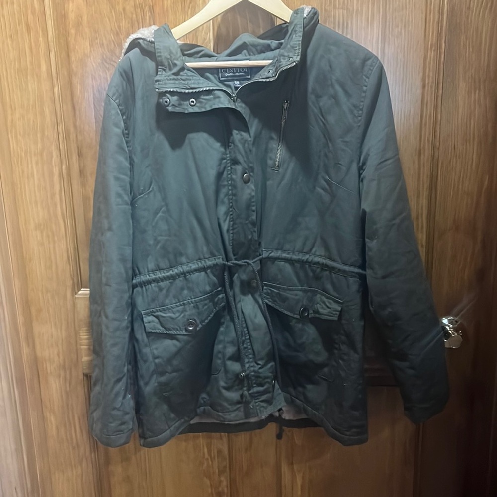 Military green jacket